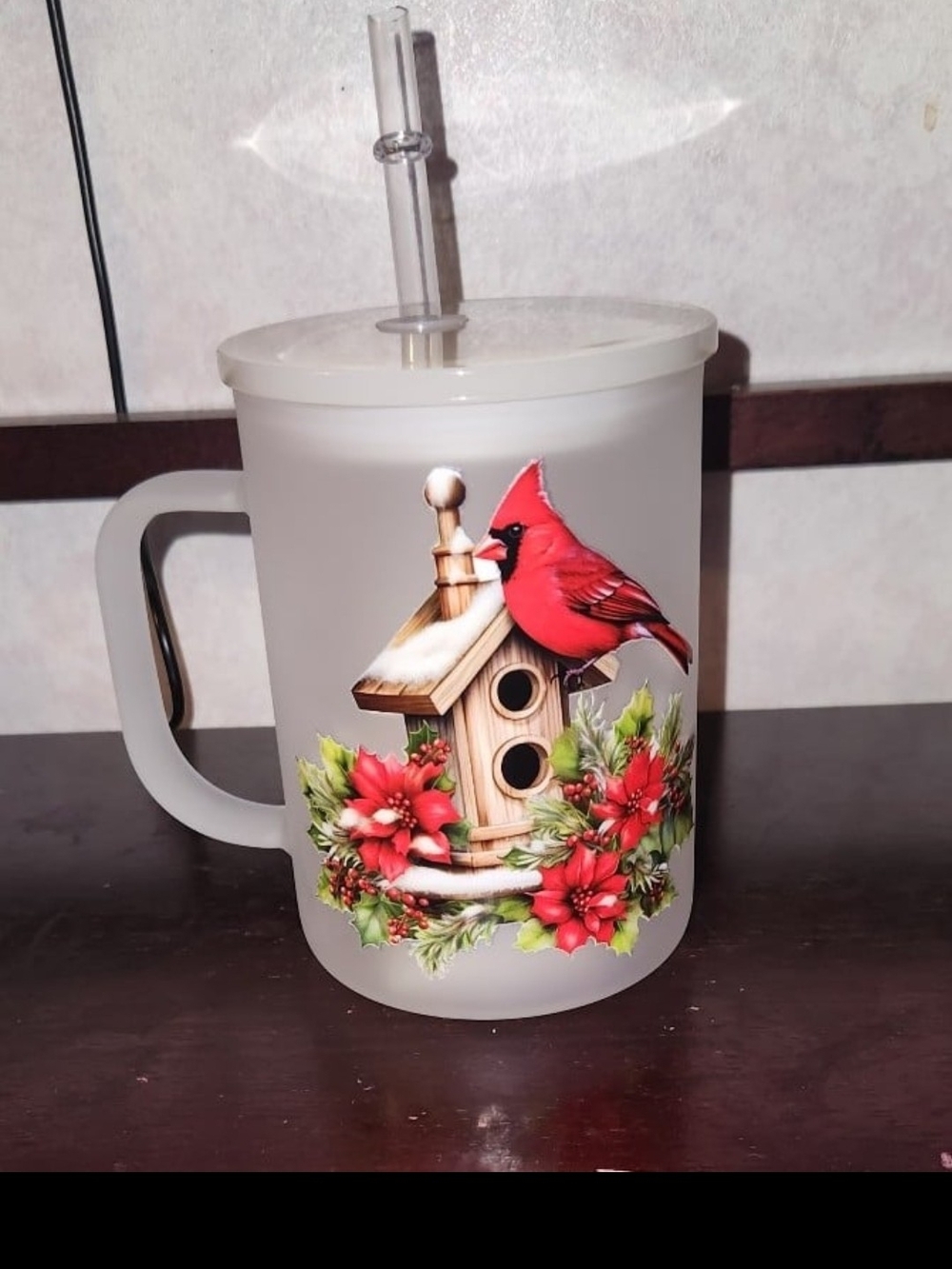 Red Bird Handmade Cup